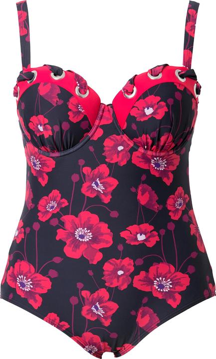 Produktbild Ulla Popken Badeanzug, Blüten, Cups, recycelt (54)