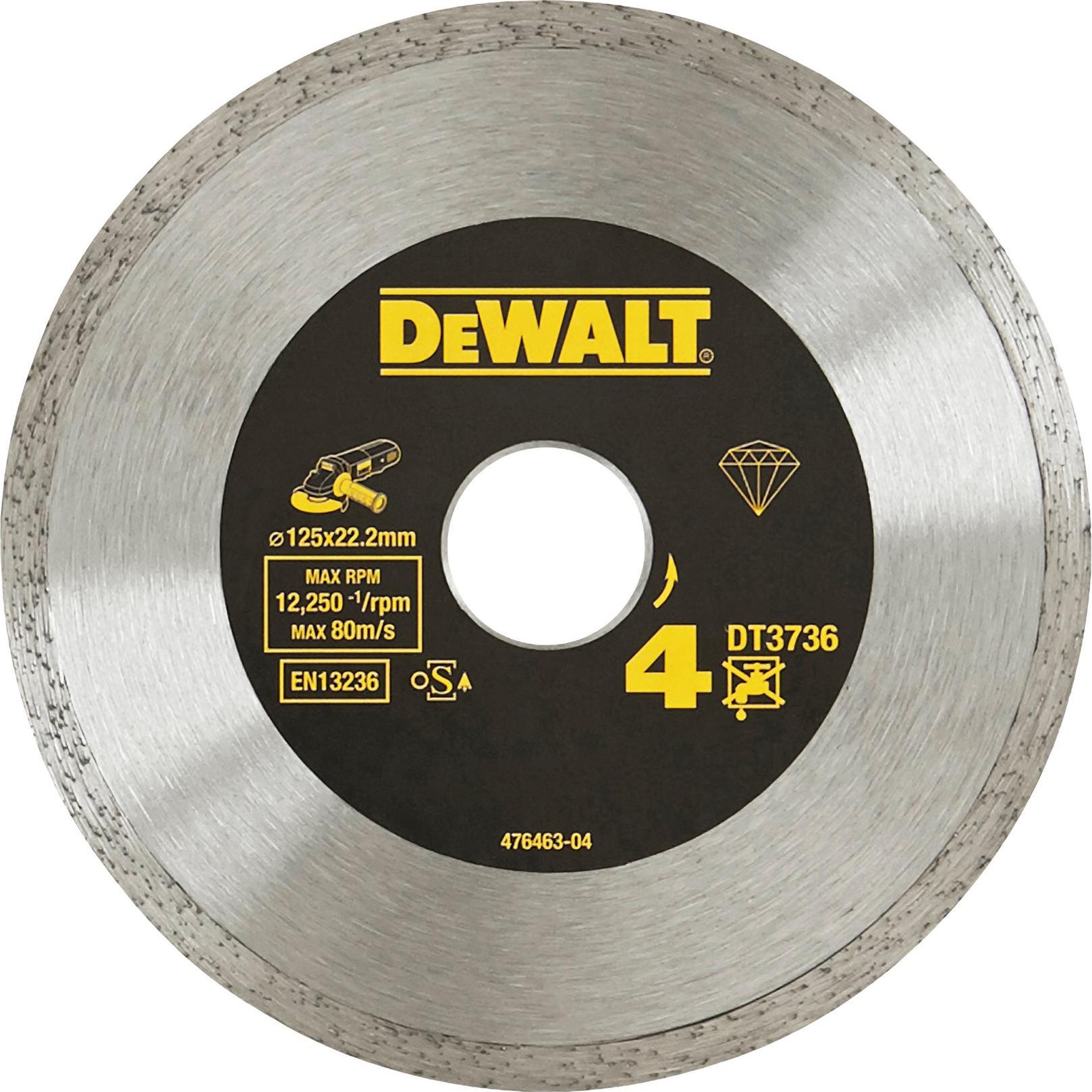 DeWalt, Sägeblatt, Dewa Diamanttrennscheibe DT3736XJ GesintertHP4 125mm