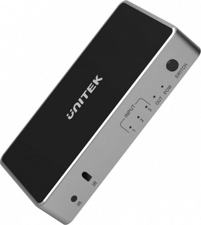 Actual product image Unitek Signal switch HDMI 1.4B 3 in 1 out 4K