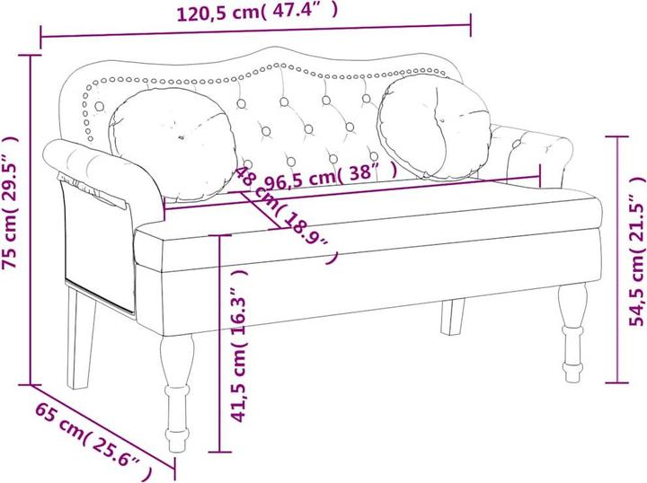 Produktbild vidaXL Hadewych (120.50 cm)