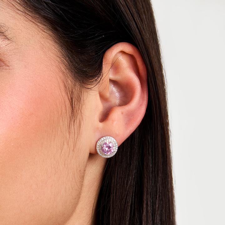 Produktbild Morellato Shiny Silver Earrings With Pink Zircon Tesori Saiw273 (Silber 925)