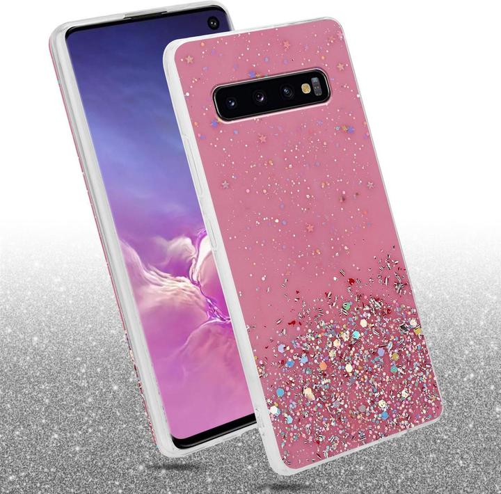 Actual product image Cadorabo TPU cover sparkling glitter (Samsung Galaxy S10)
