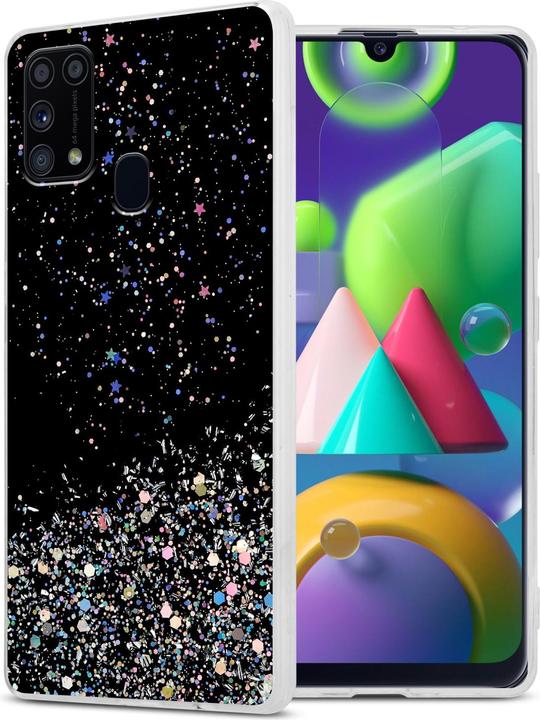 Actual product image Cadorabo TPU cover with glitter for Samsung Galaxy M31 (Samsung Galaxy M31)