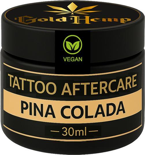 Actual product image GoldHemp Tattoo Aftercare Pina Colada Vegan 30ml (30 ml, Cream)