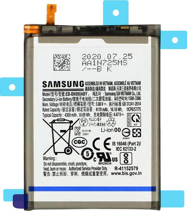 Actual product image Samsung EB-BN980ABY 4300 mAh battery