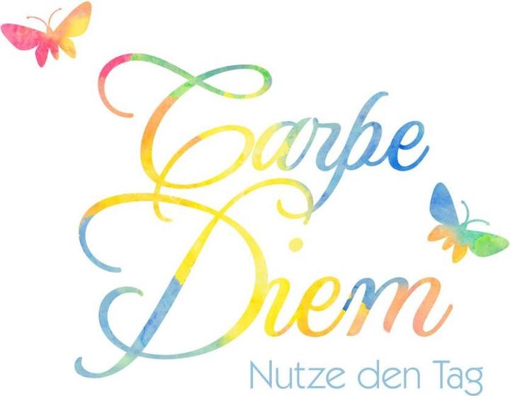 Actual product image Trenddeko Watercolor Carpe diem... (60 x 54 cm)