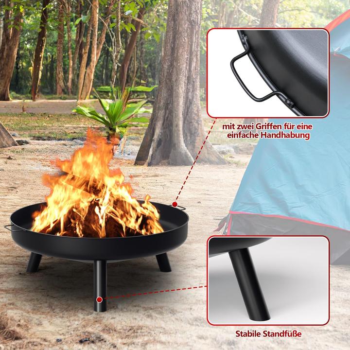 Immagine prodotto Swanew Grosse Feuerschale mit Griffen (82,5 cm)