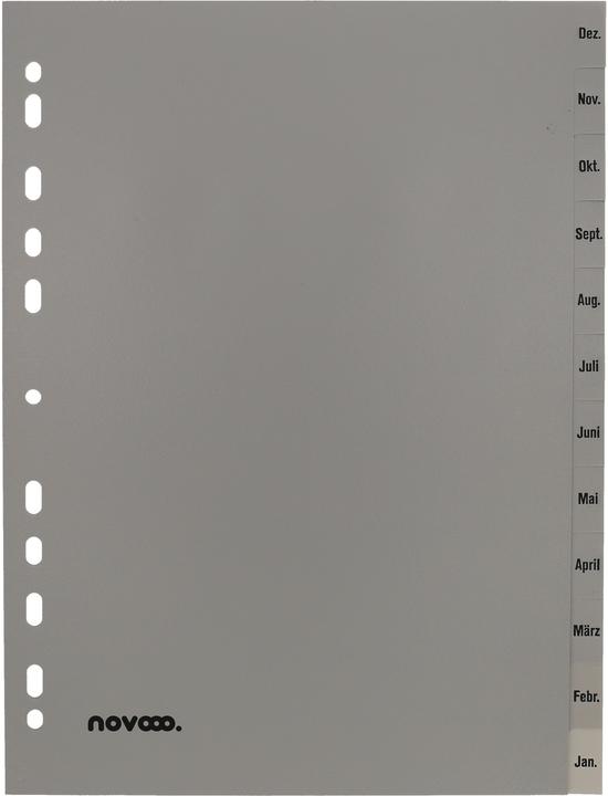 Produktbild Novooo Register PP grau A4