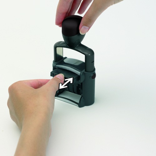 Actual product image Trodat 2 replacement stamp pads 6/55 black 6.8 x 2.4 cm