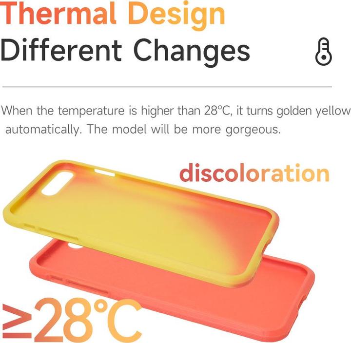 Image du produit eSUN TPU-95A Color Change by Temp filament élastique 1.75mm 1Kg (TPU, 1.75 mm, 1000 g)