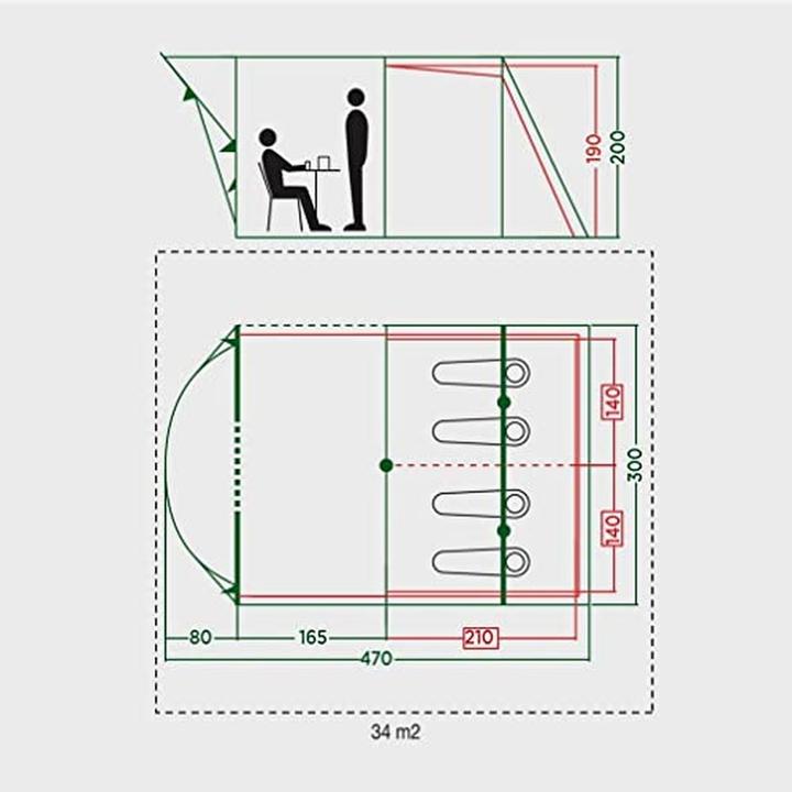 Immagine prodotto Coleman Meadowood 4 (Tenda a tunnel, 15.70 kg, 4 persone)