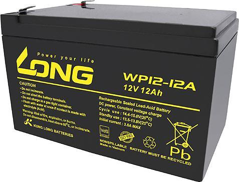 Produktbild Kung Long Akku WP12-12A F2 VdS mit 6,3mm Faston Anschluss (12 V, 12 Ah)
