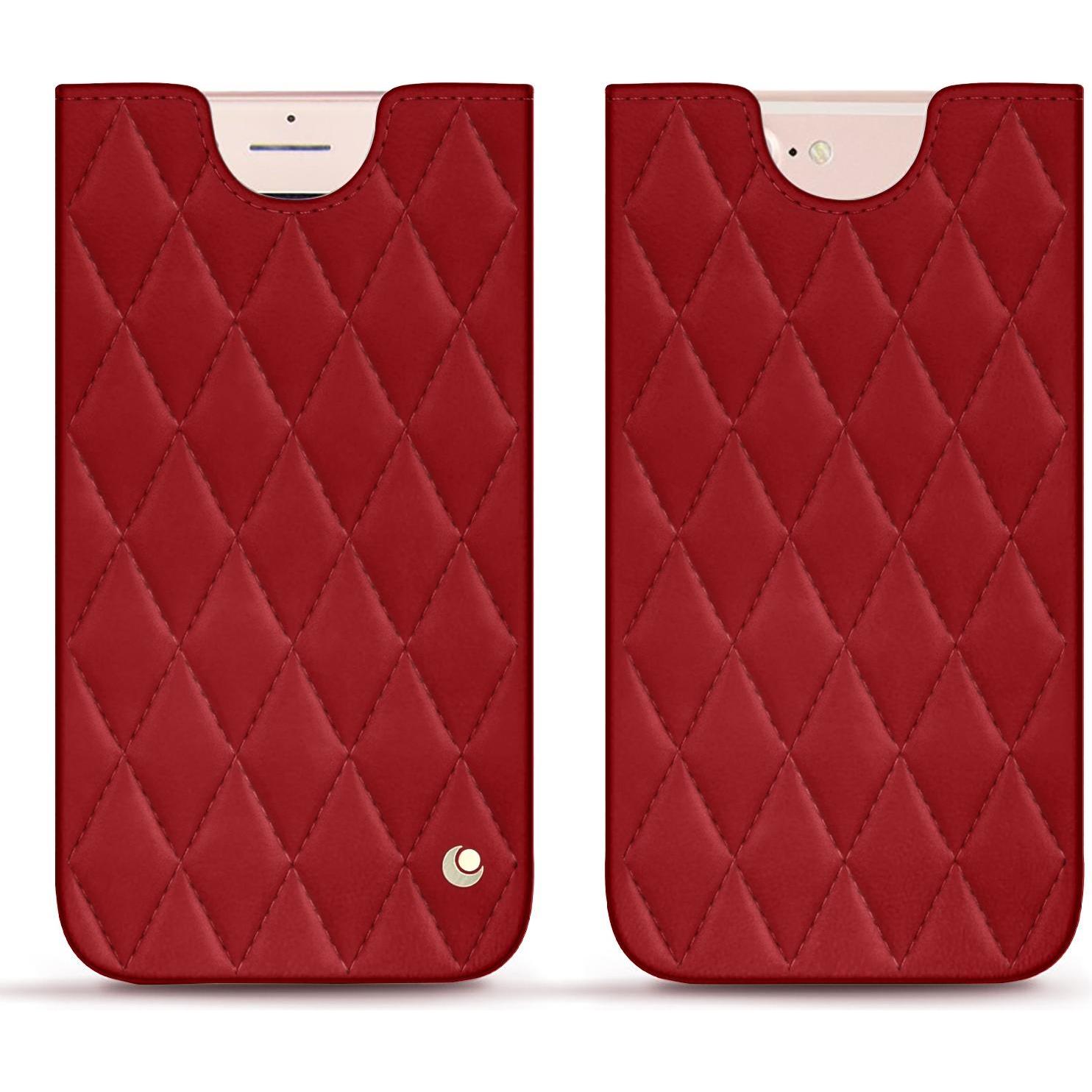 Noreve Lederschutzhülle (Apple iPhone 7 Plus), Smartphone Hülle, Rot