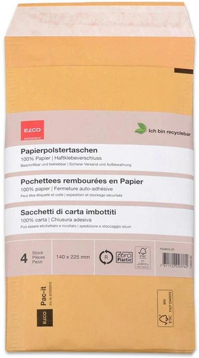 Actual product image Elco Envelope Zero Plastic 140 x 225 mm, 4 pieces (4 x)