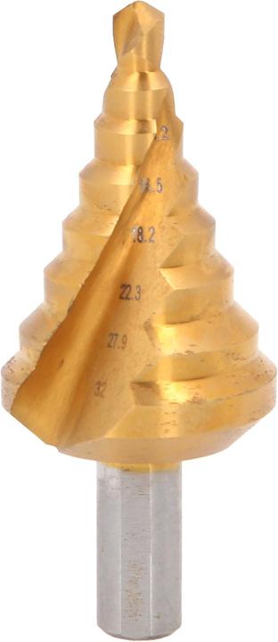 Actual product image KS Tools HSS-TiN step drill (32 mm, 6 - 32 mm)