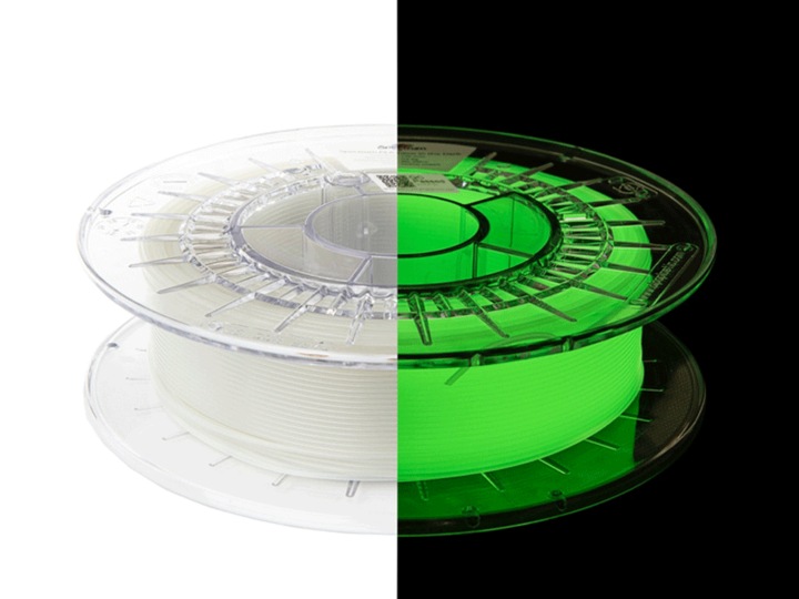 Produktbild PETG Glow in the Dark Green 0.5kg 1.75mm (PETG, 1.75 mm, 500 g, Grün)