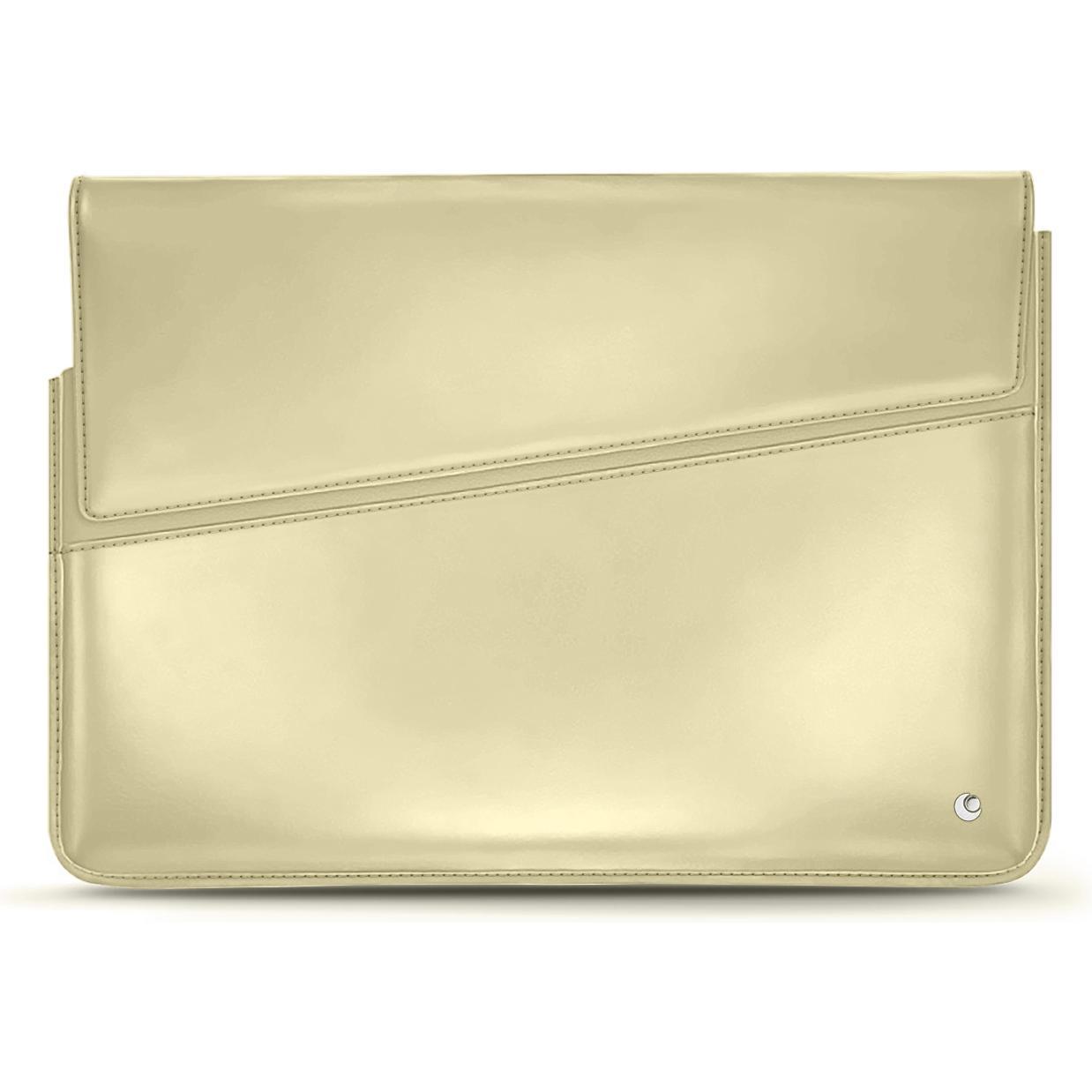 Noreve Lederhülle, Notebooktasche, Beige