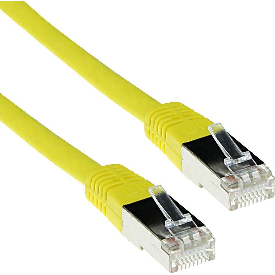 ACT Yellow 5 meter F/UTP CAT5E patch cable with RJ45 connectors. Cat5e f/utp lszh yellow 5.00m (S/UTP, CAT5, 5 m), Netzw...