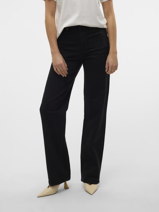 Actual product image Vero Moda VMTESSA Hohe Taille Weiter Beinschnitt Jeans Weit geschnitten (W29/L30)