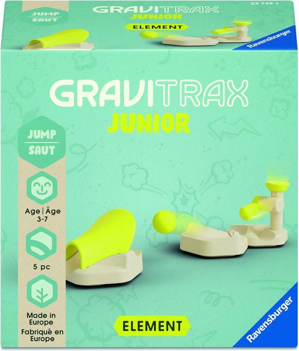 Productafbeelding Ravensburger GraviTrax 23749 GraviTrax Junior Element Jump, knikkerbaan voor kinderen vanaf 3 jaar, knikkersprong