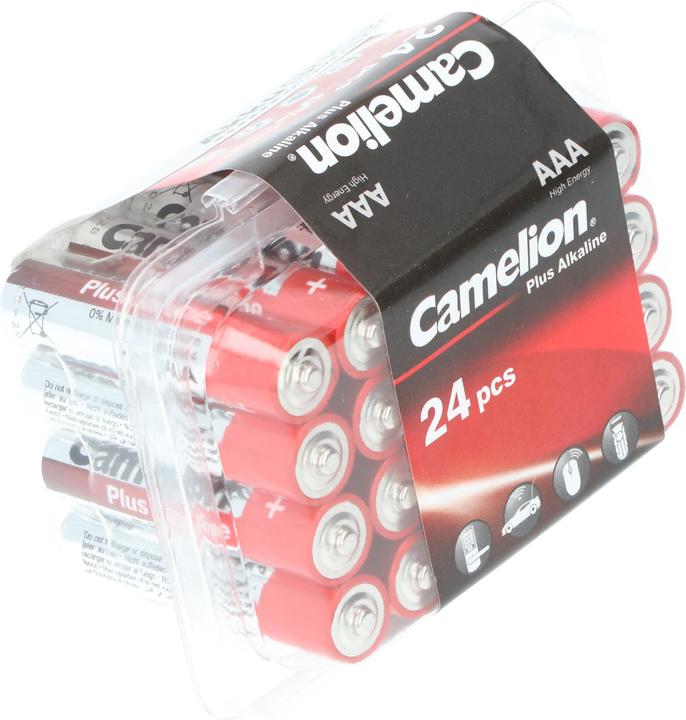 Actual product image Camelion Plus Alkaline AAA Batterien, 24 Stück in praktischer Aufbewahrungsbox (24 pcs., AAA, 1250 mAh)