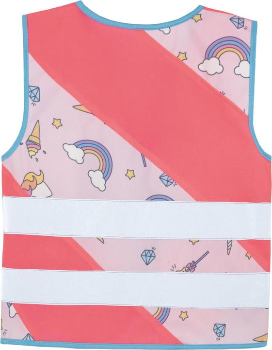 Actual product image Korntex Kinder Warnweste Action „Fantasy“ - CO2 Neutral - Pink/Einhorn - XXS (XXS)