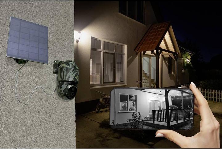Actual product image Technaxx Surveillance set 4G PT Dome TX-290 with solar module, type (2560 x 1440 Pixels)