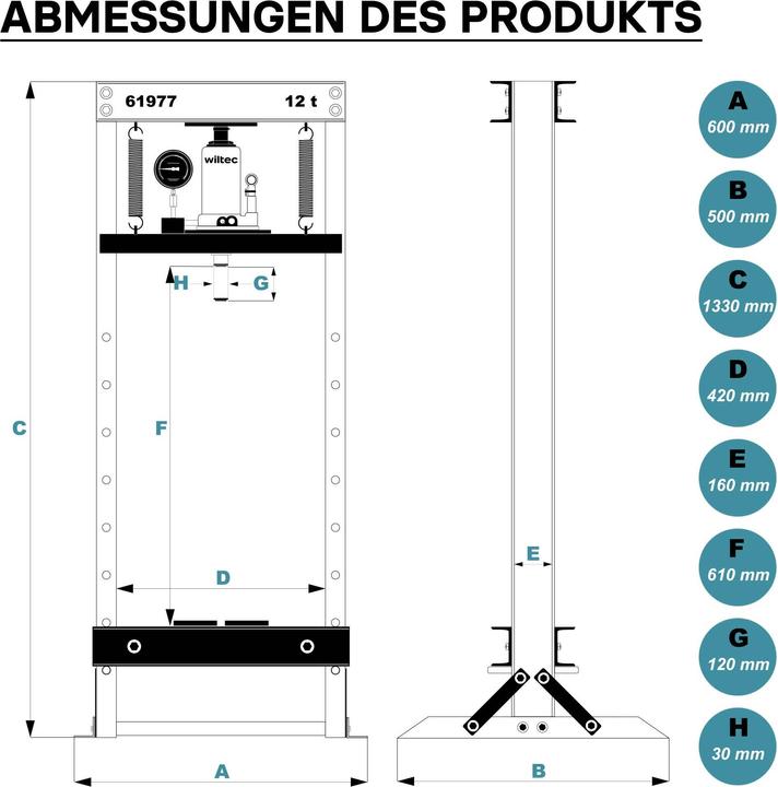 Image du produit Wiltec Werkstattpresse