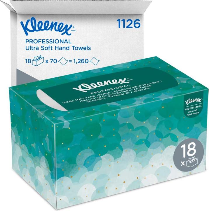 Produktbild Kleenex Handtücher 1-lagig Soft weiss