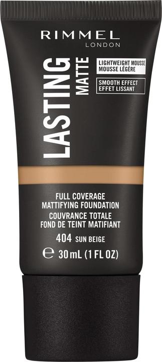 Produktbild Rimmel London LASTING MATTE foundation #404-sun beige (404 Sun Beige)