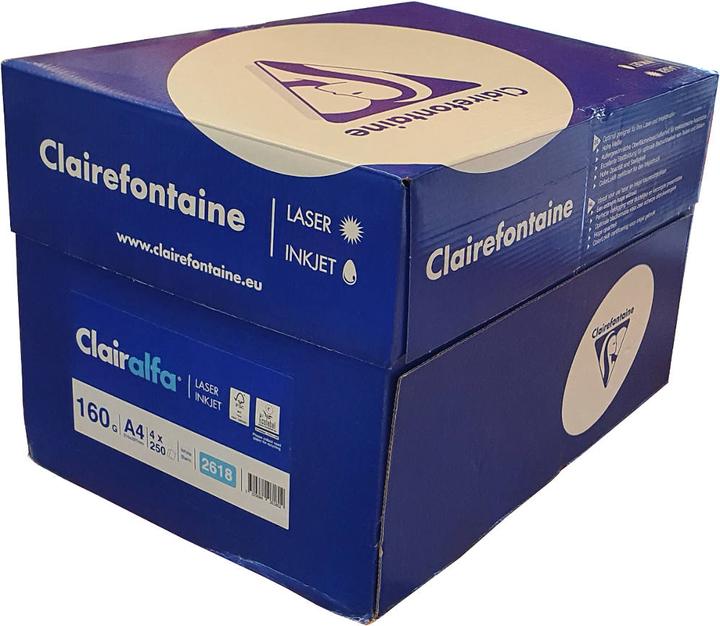 Actual product image Clairefontaine Box A4 copy paper 160 gram Clairalfa (160 g/m², A4)