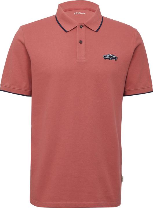 Produktbild S.Oliver Polo-Shirt Poloshirt aus Piqué mit Stickerei und Ford®-Artwork (L)