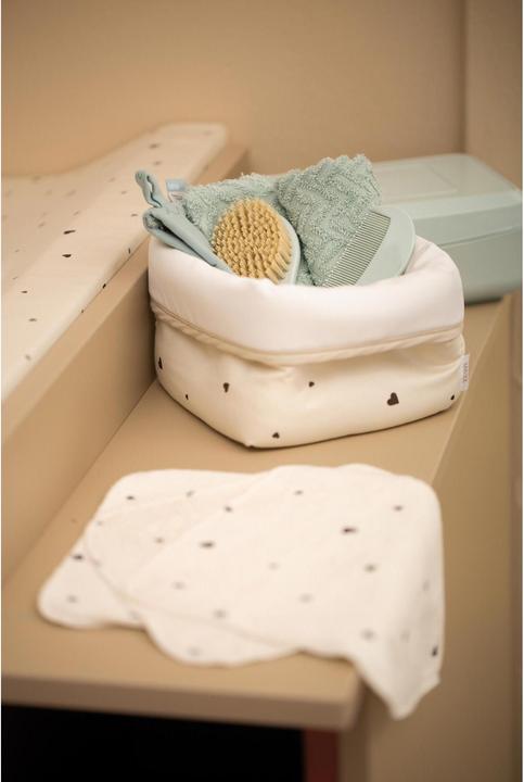 Image du produit Zewi Corbeille à jouets / corbeille de soins classique Hearts 2 pièces