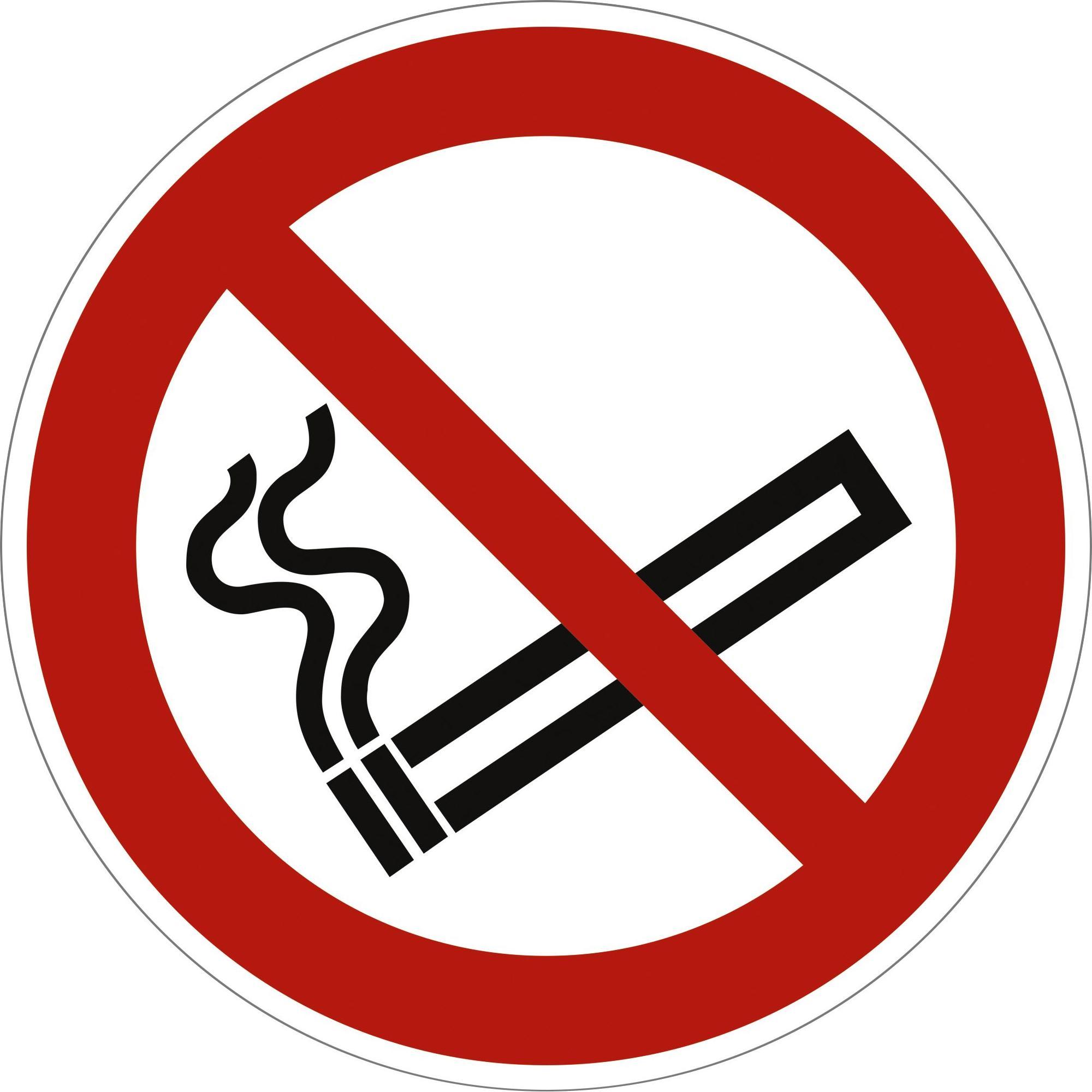 10x Moedel, Sicherheitskennzeichnung, Schild Rauchen verboten Alu ISO7010