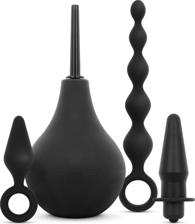 Produktbild Easytoys Analplug Set mit Dusche Schwarz