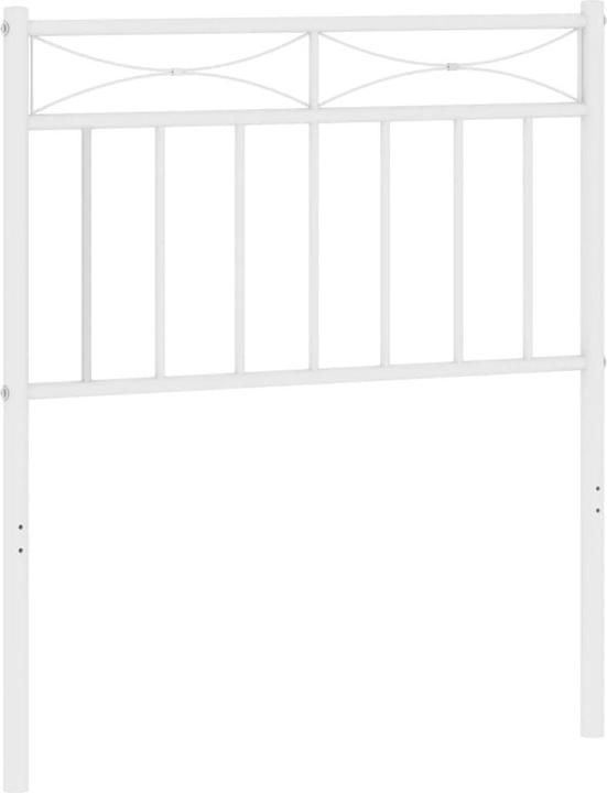 Produktbild vidaXL Kopfteil Metall Schwarz 200 cm,Farbe: Schwarz,Material (206 x 3 x 97 cm)