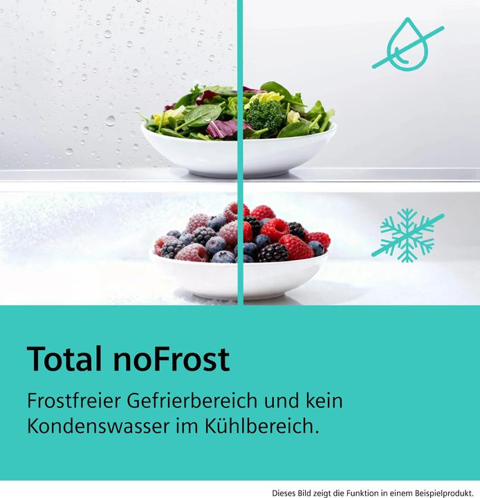 Produktbild Siemens KG49NVXCG, Freistehende Kühl-Gefrier-Kombination mit Gefrierbereich unten (440 l)