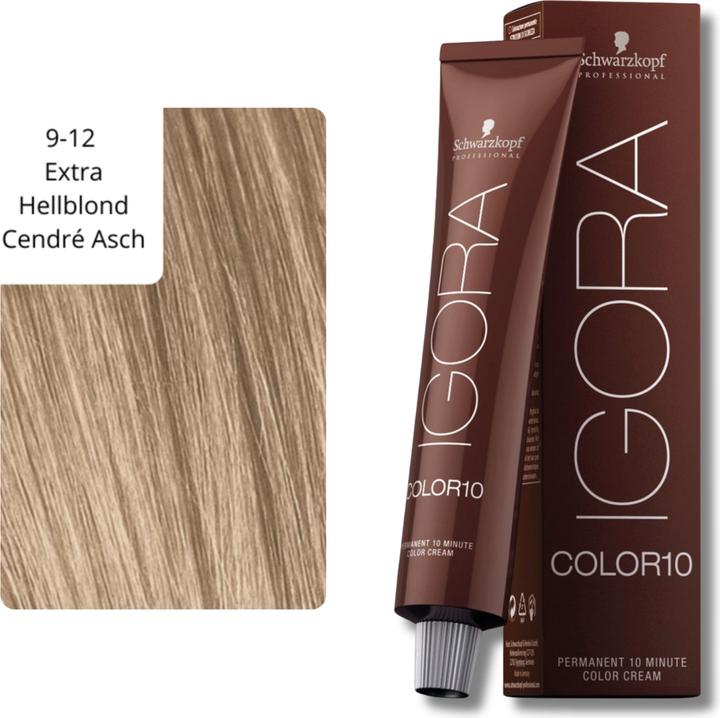 Immagine prodotto Schwarzkopf Professional Igora Color10 colore dei capelli (9-12 Frassino Cendré biondo chiaro extra chiaro)
