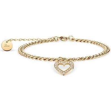 Bering Beautiful gold-plated Arctic Symphony heart pendant bracelet 650-27-190 (4400 mAh), Notebook Akku, Gold