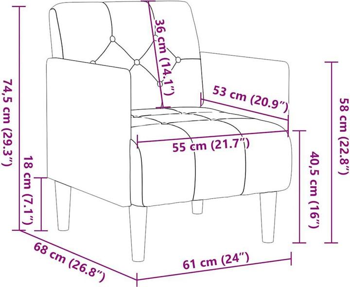 Produktbild vidaXL Sessel