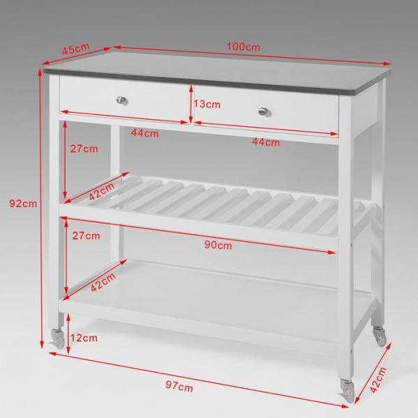 Image du produit SoBuy Chariot de cuisine