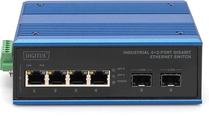 Produktbild Digitus Industrial 4+2 -Port Gigabit Ethernet Switch