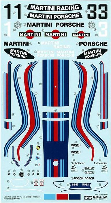 Produktbild Tamiya 1/20 Porsche 935 Martini