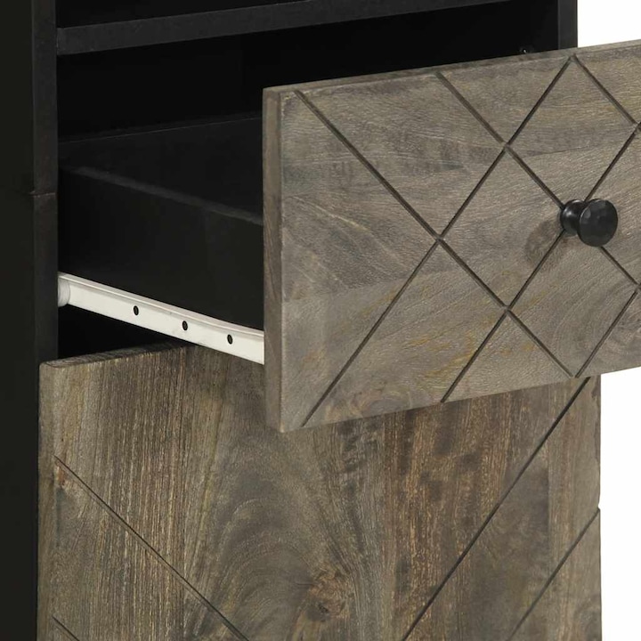 Immagine prodotto VidaXL Set di mobili da bagno a 3 pezzi in legno massiccio di mango nero