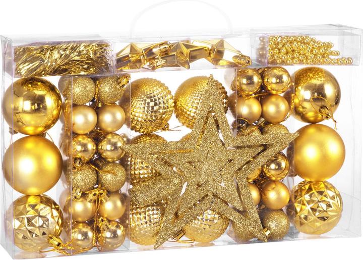 Deuba Weihnachtsbaumkugeln (66 -teilig)