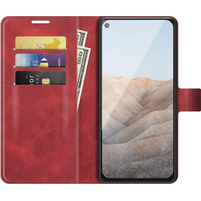 Thumbnail - MU Classic Classic II Leder Bookcover Series (Google Pixel 5a), Smartphone Hülle, Rot