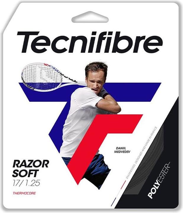 Actual product image Tecnifibre RAZOR SOFT 1.30 mm strings for tennis rackets