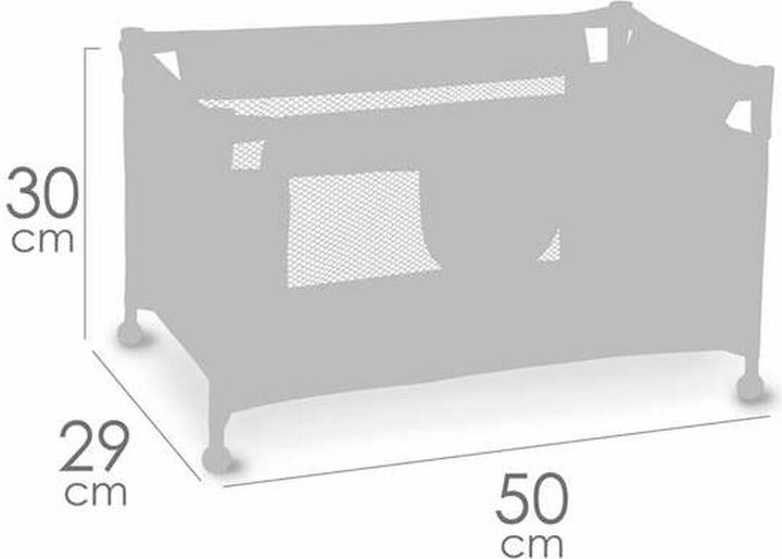 Productafbeelding DeCuevas Reisebettchen Coco 50 x 29 x 30 cm Blau