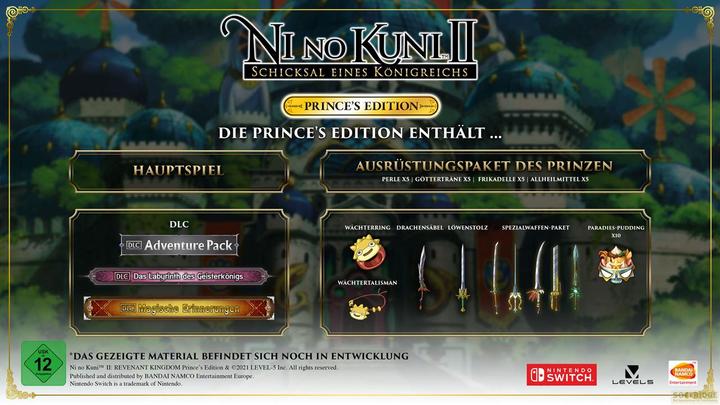 Actual product image Bandai Namco Ni no Kuni 2: Fate of a Kingdom Prince's Edition (Switch, DE)