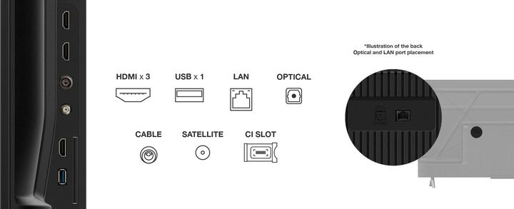 Actual product image TCL 50T69C (50", QLED, 4K, 2026)